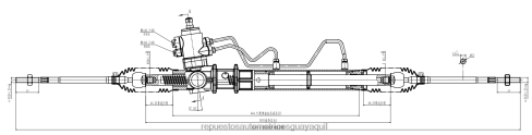 X8FFD2551 Repuestos De Motos Mayorista Ecuador | cremallera de dirección asistida mb911897 MITSUBISHI