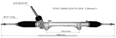 X8FFD2806 Repuestos De Motos Loncin Ecuador | Cremallera de dirección asistida 48001-8099r 480011626r RENAULT