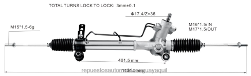 X8FFD2493 Repuestos De Motos Ecuador | cremallera de dirección asistida 44200-42110 TOYOTA